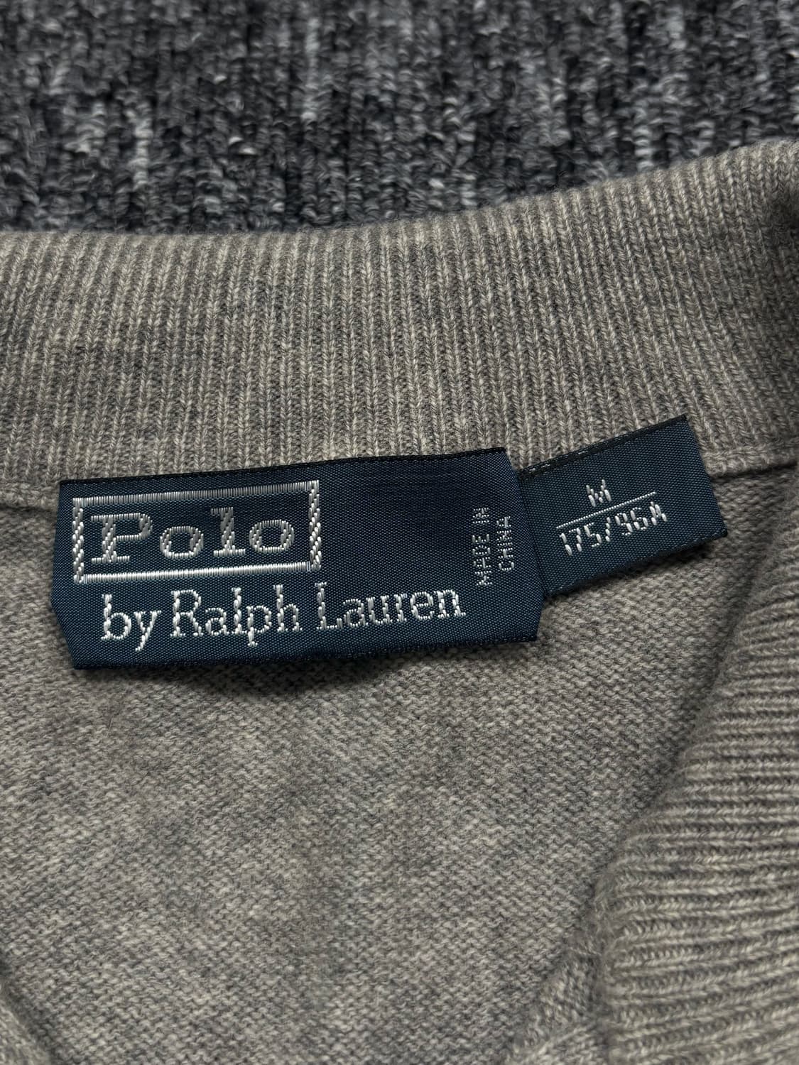 폴로 메리노울 그레이 하프집업 니트 상품이미지6