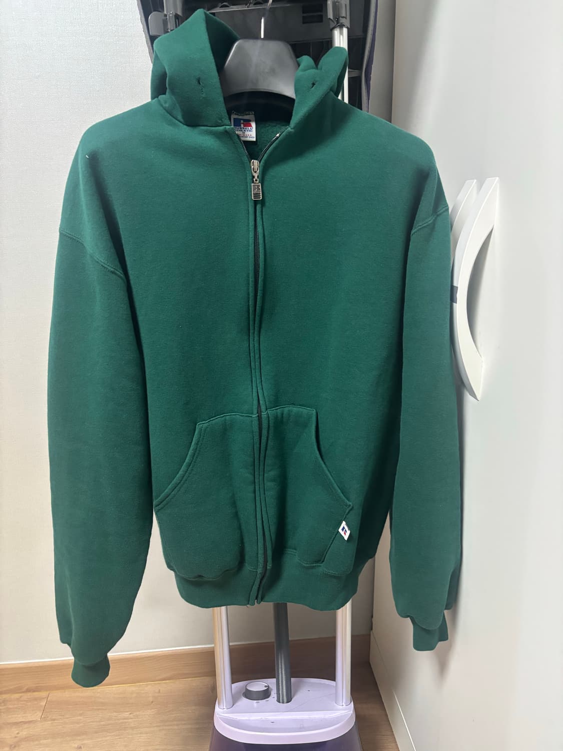 90s 러셀 그린 후드집업 상품이미지1