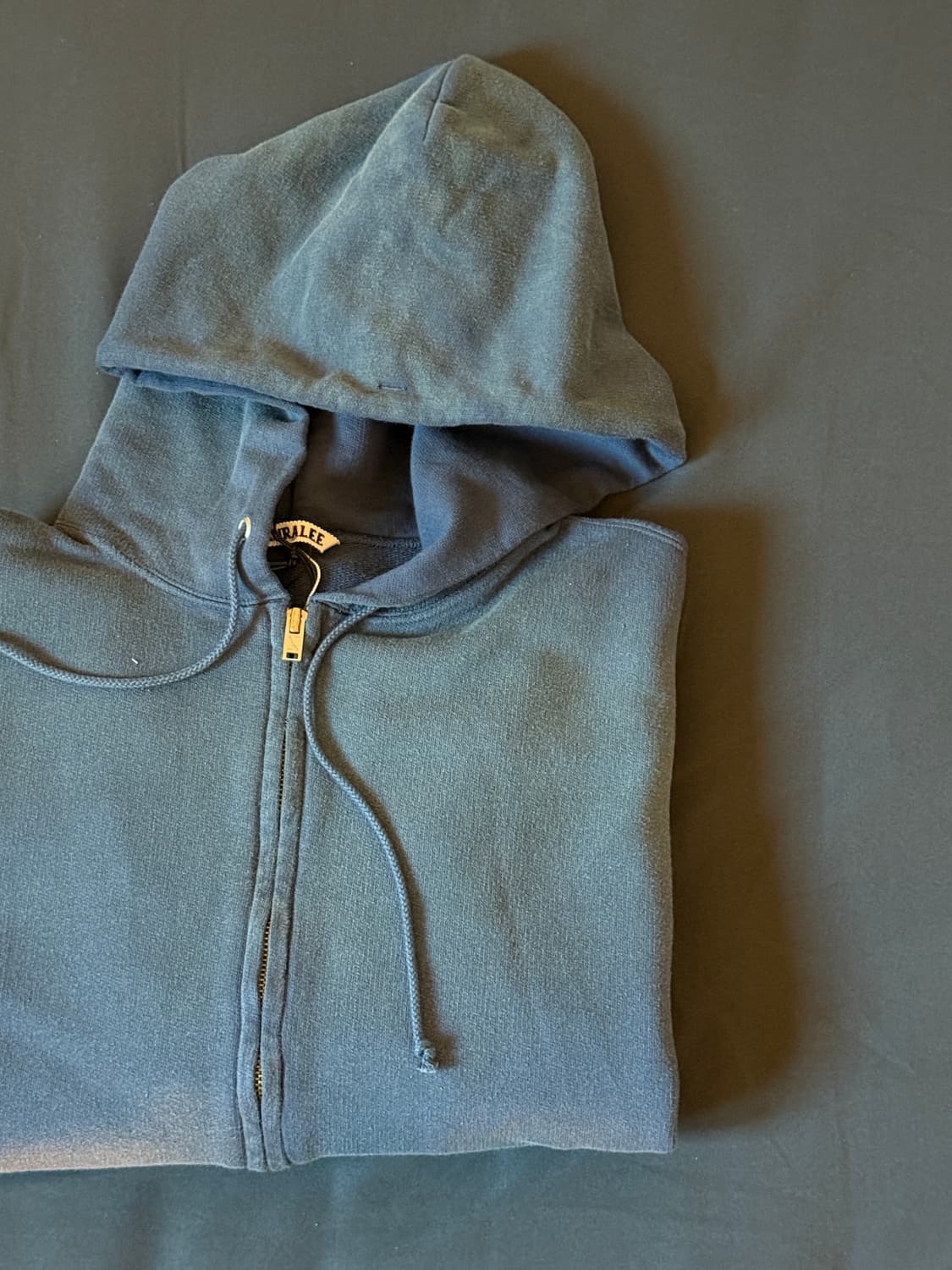 오라리 피마 후드집업 라이트네이비 4사이즈 상품이미지1