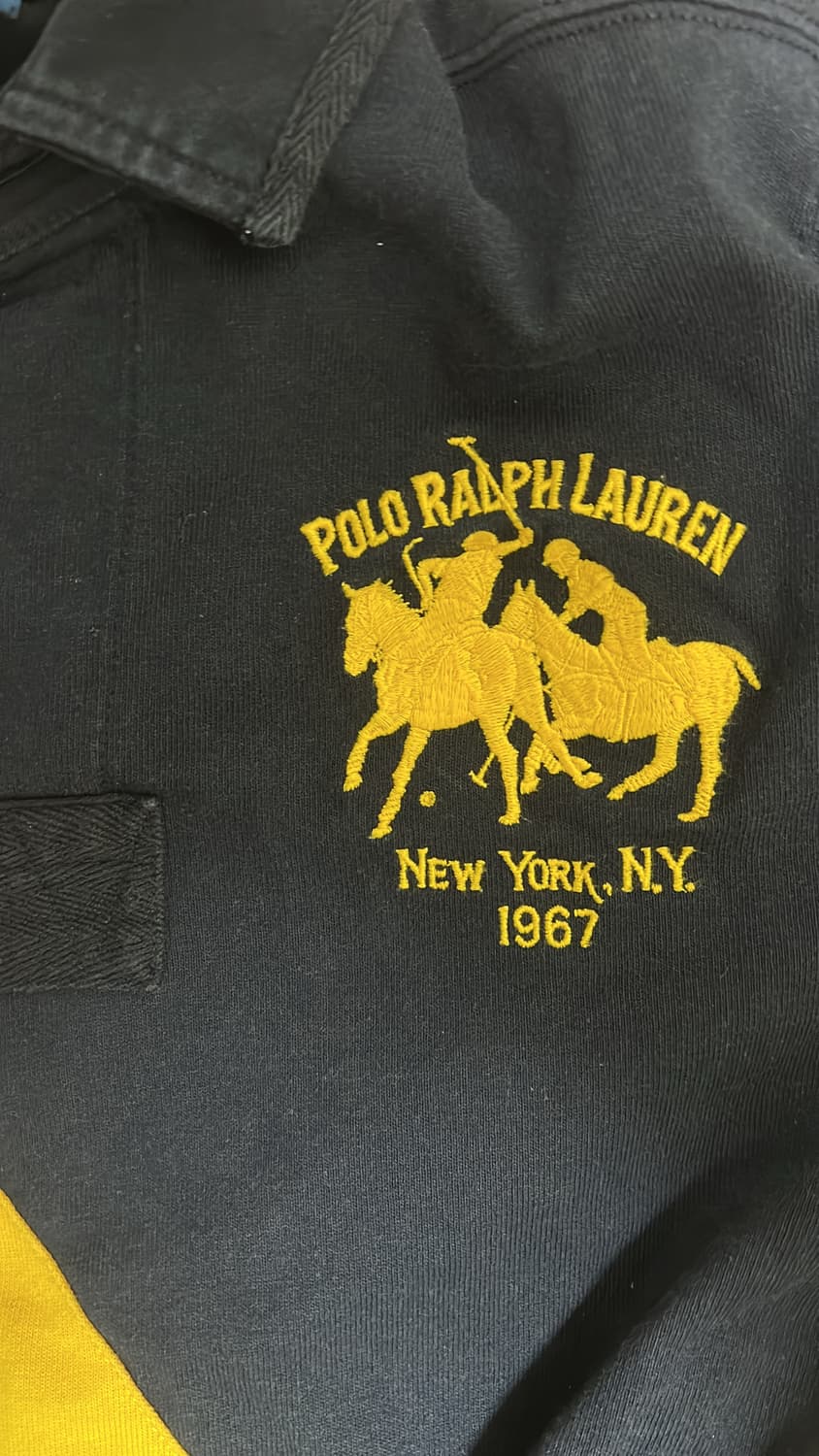 폴로 랄프 로렌 배색 럭비 카라티 상품이미지3