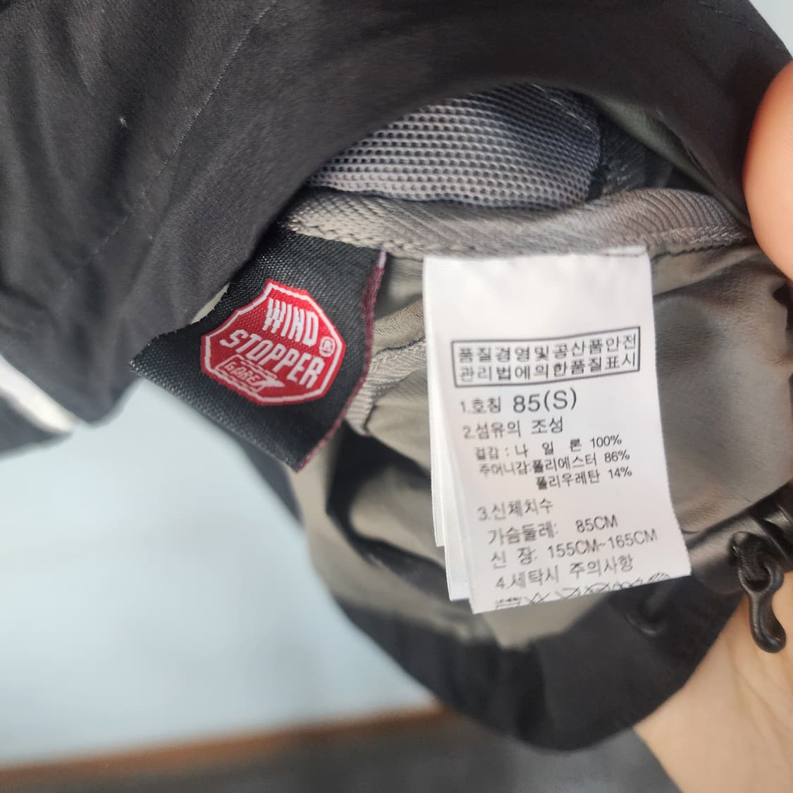 노스페이스 바람막이 자켓 블랙 상품이미지6