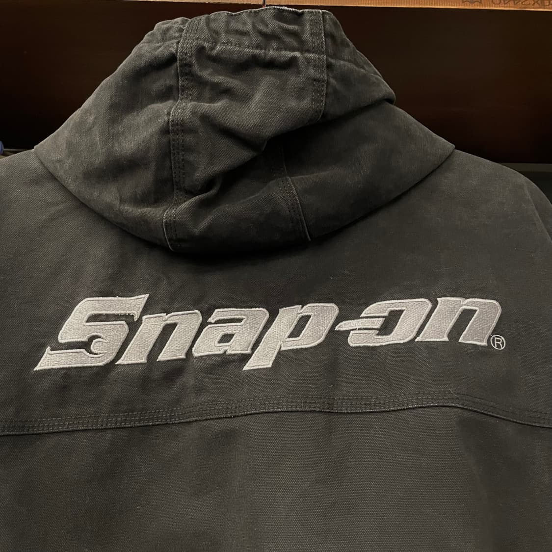 10s 스냅온 Snap-on 워시드 성조기 패치 액티브 레이싱 워크 자켓 상품이미지8