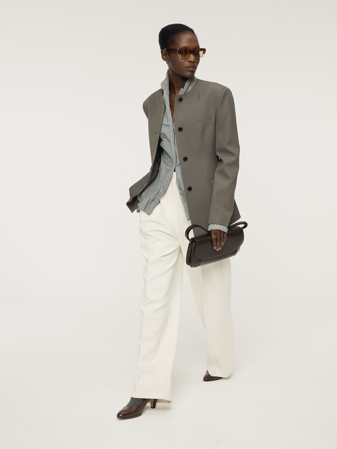 렉토 RECTO 카라리스 싱글 자켓 그레이 상품이미지8