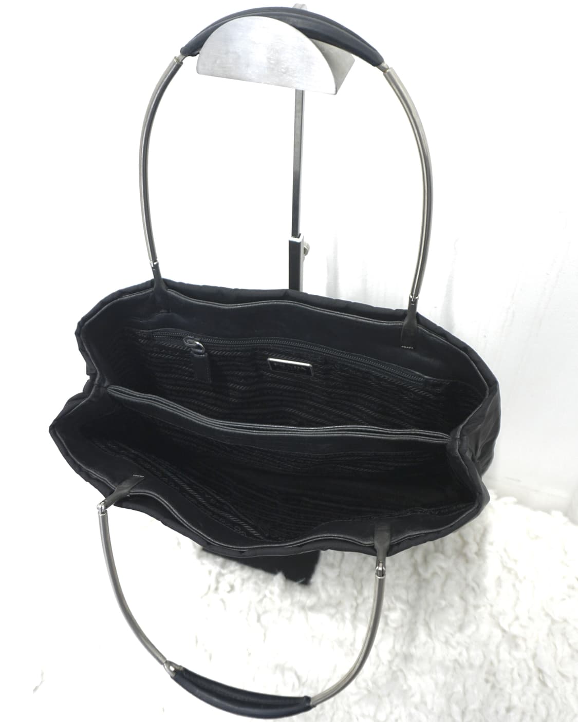 PRADA nylon metal handle tote bag  상품이미지8