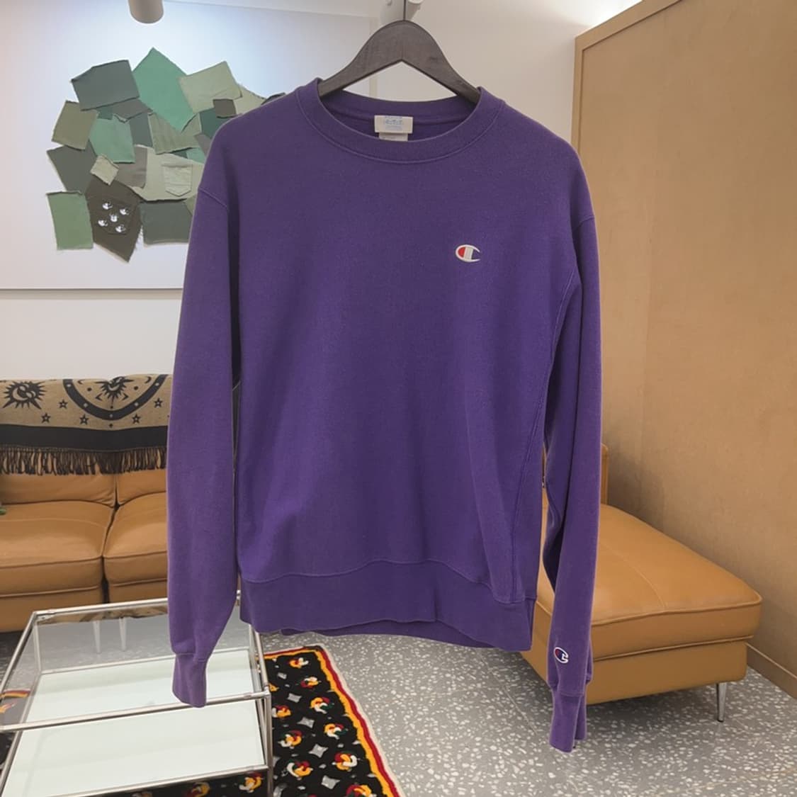 챔피온 리버스위브 자수로고 약기모 스웻셔츠 맨투맨 100 C06385 상품이미지3