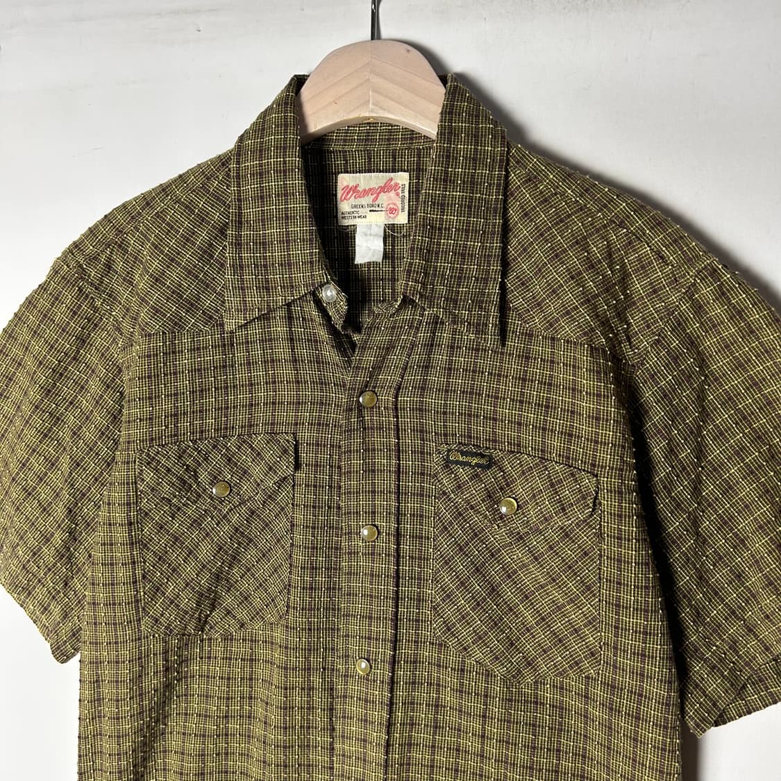 [Wrangler] 랭글러 웨스턴 체크 반팔 셔츠 상품이미지3