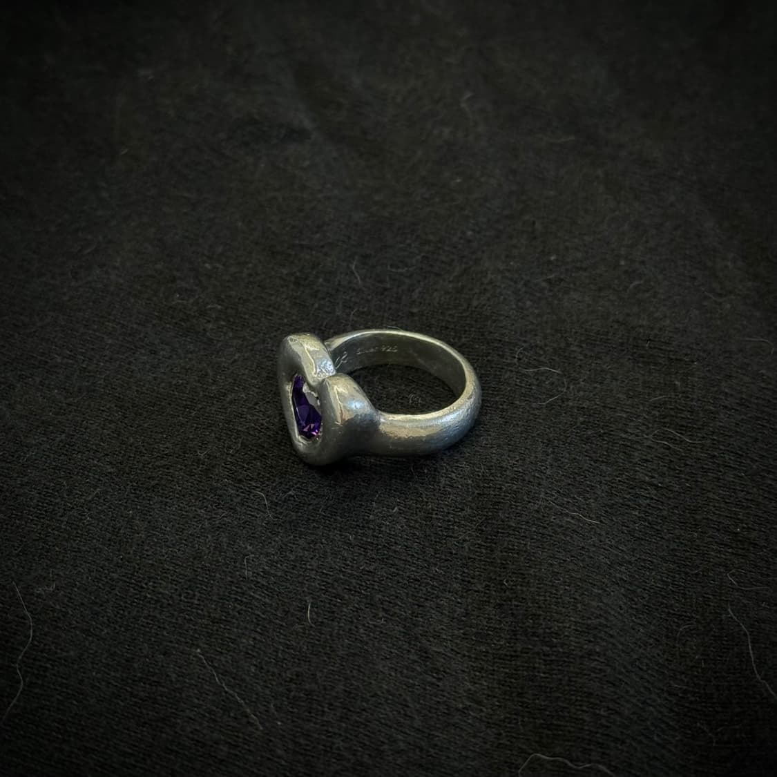 925실버 하트볼드 반지 상품이미지3