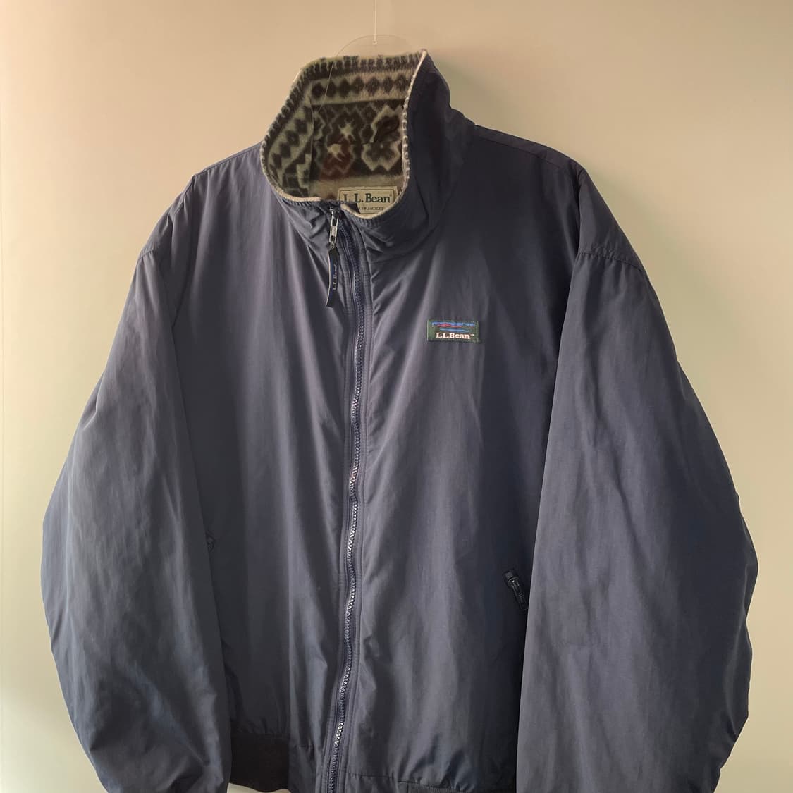 90s 엘엘빈 아즈텍 나일론 웜업자켓 상품이미지3