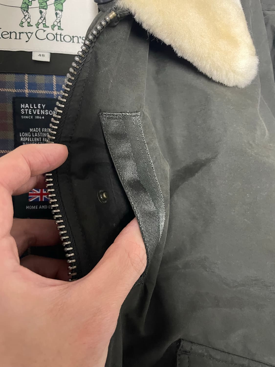 헨리코튼 스핏파이어 빈티지 왁스 다운 점퍼(L/100) 상품이미지5