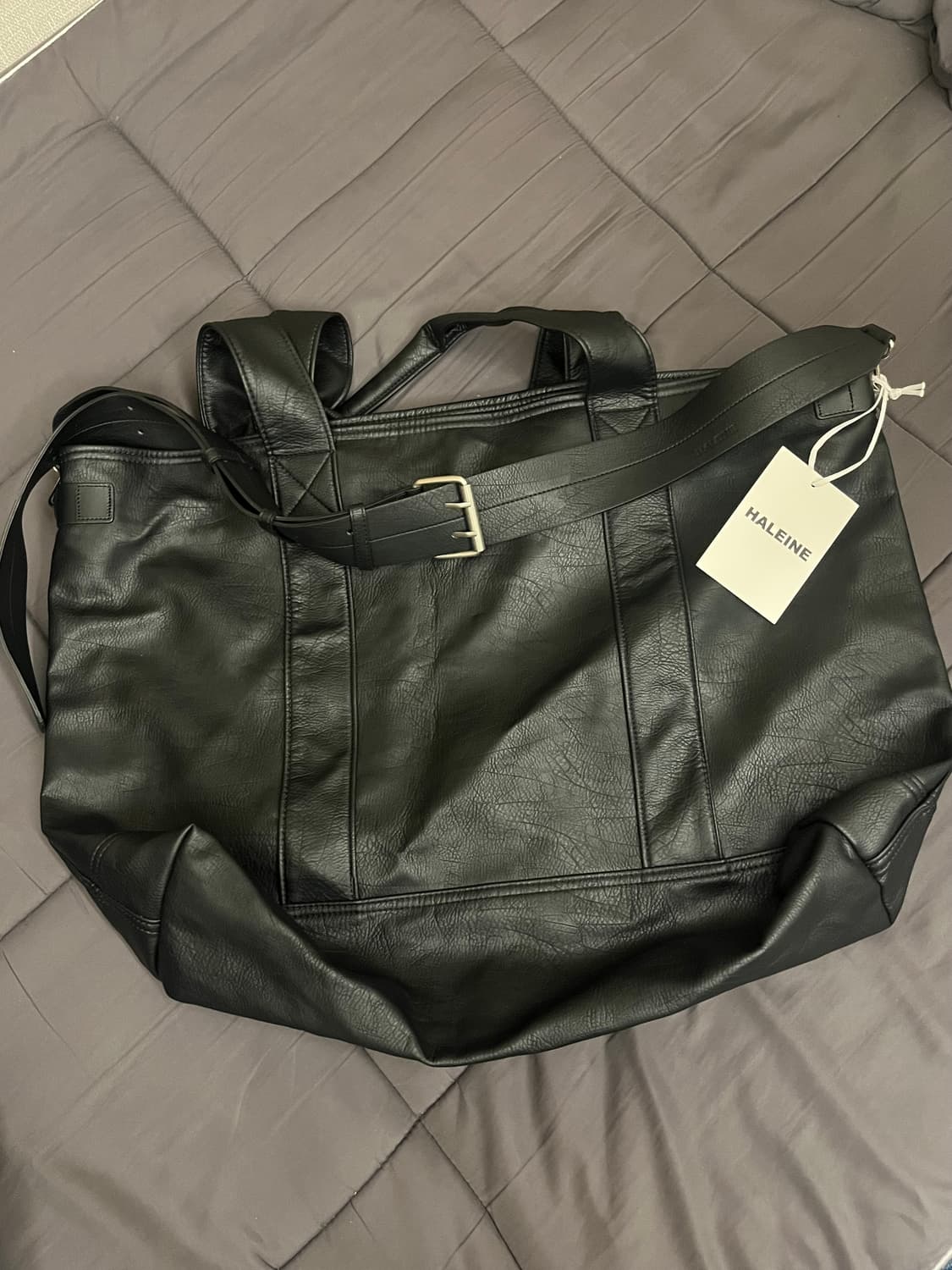 알렌느 포우 레더 얼스 백 블랙 상품이미지2