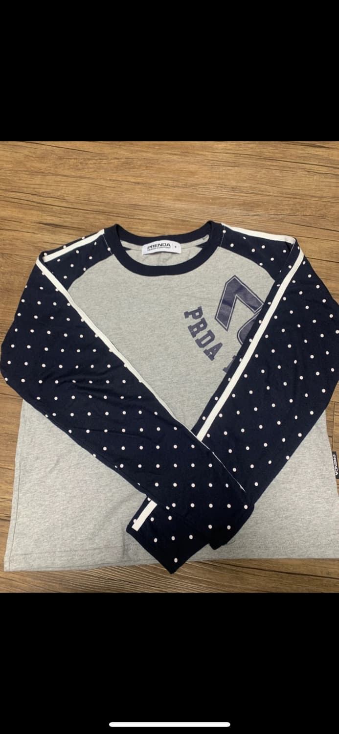 PRENDA 긴팔 티셔츠 땡땡이 프렌다 도트 상품이미지3