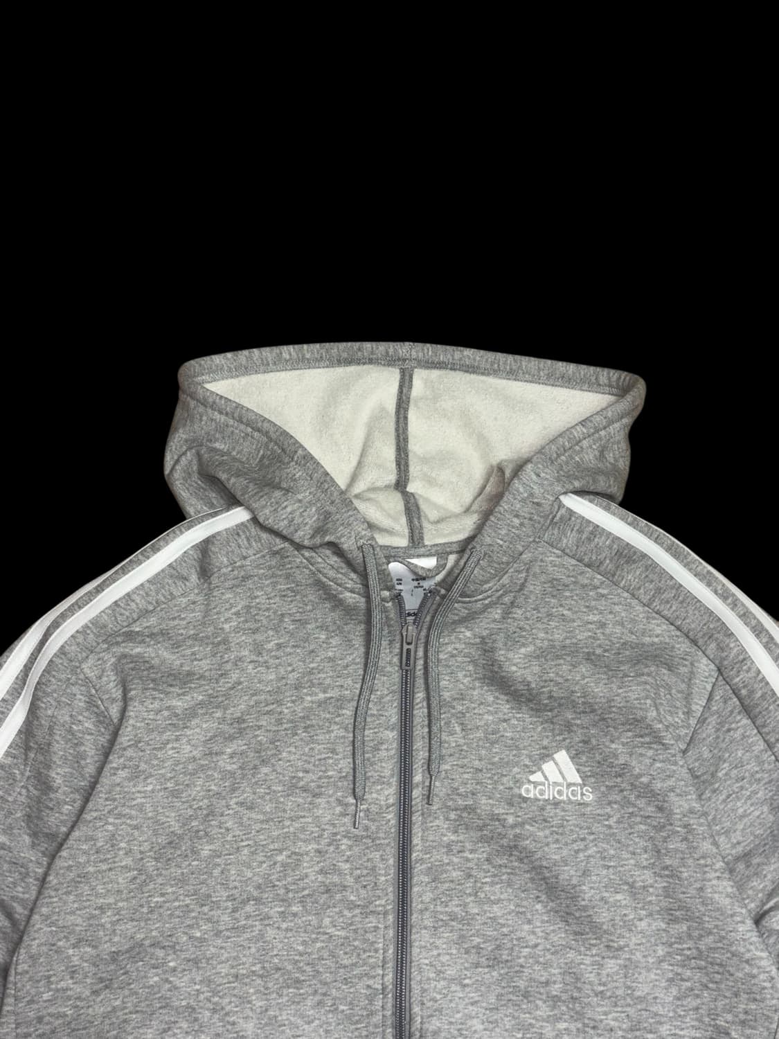 아디다스 그레이 후드 집업 상품이미지5