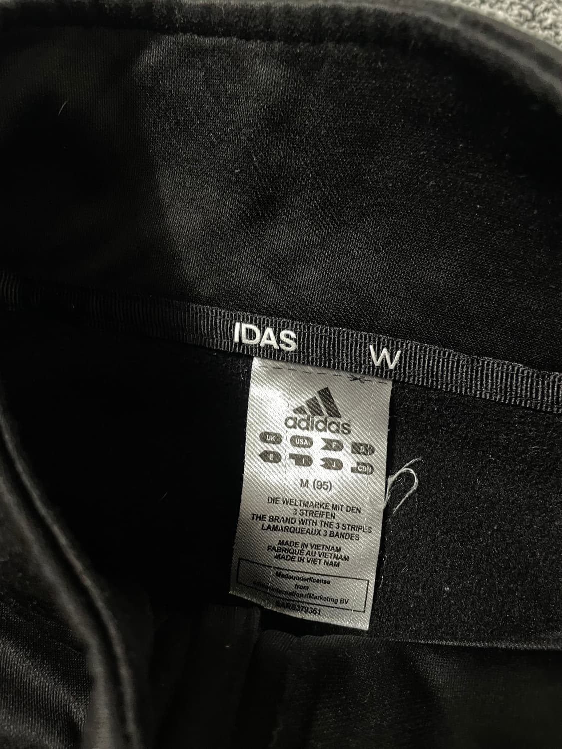 빈티지9. 아디다스 기본 흰검 트랙탑 져지 트레이닝 집업 자켓 상품이미지3