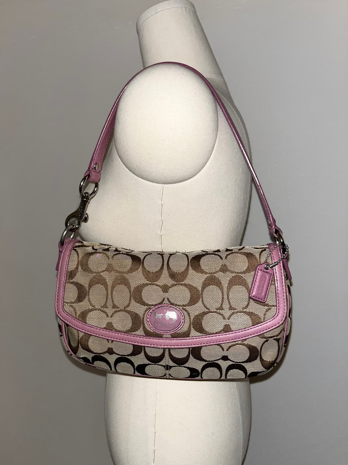COACH Beige&Pink Shoulder Bag 상품이미지1