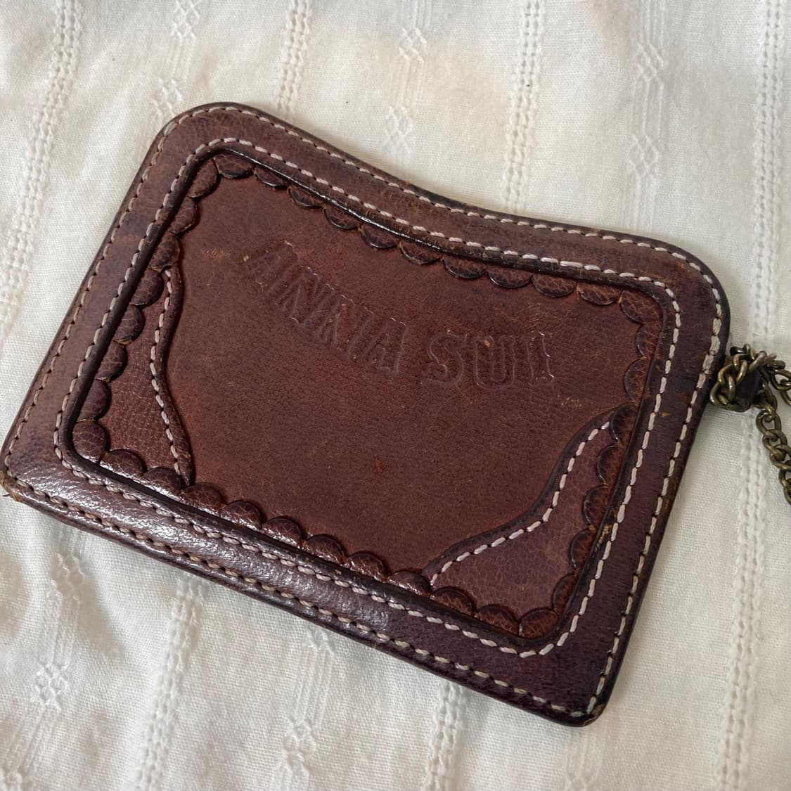 빈티지 엔틱 안나수이 브라운 카드지갑 상품이미지2