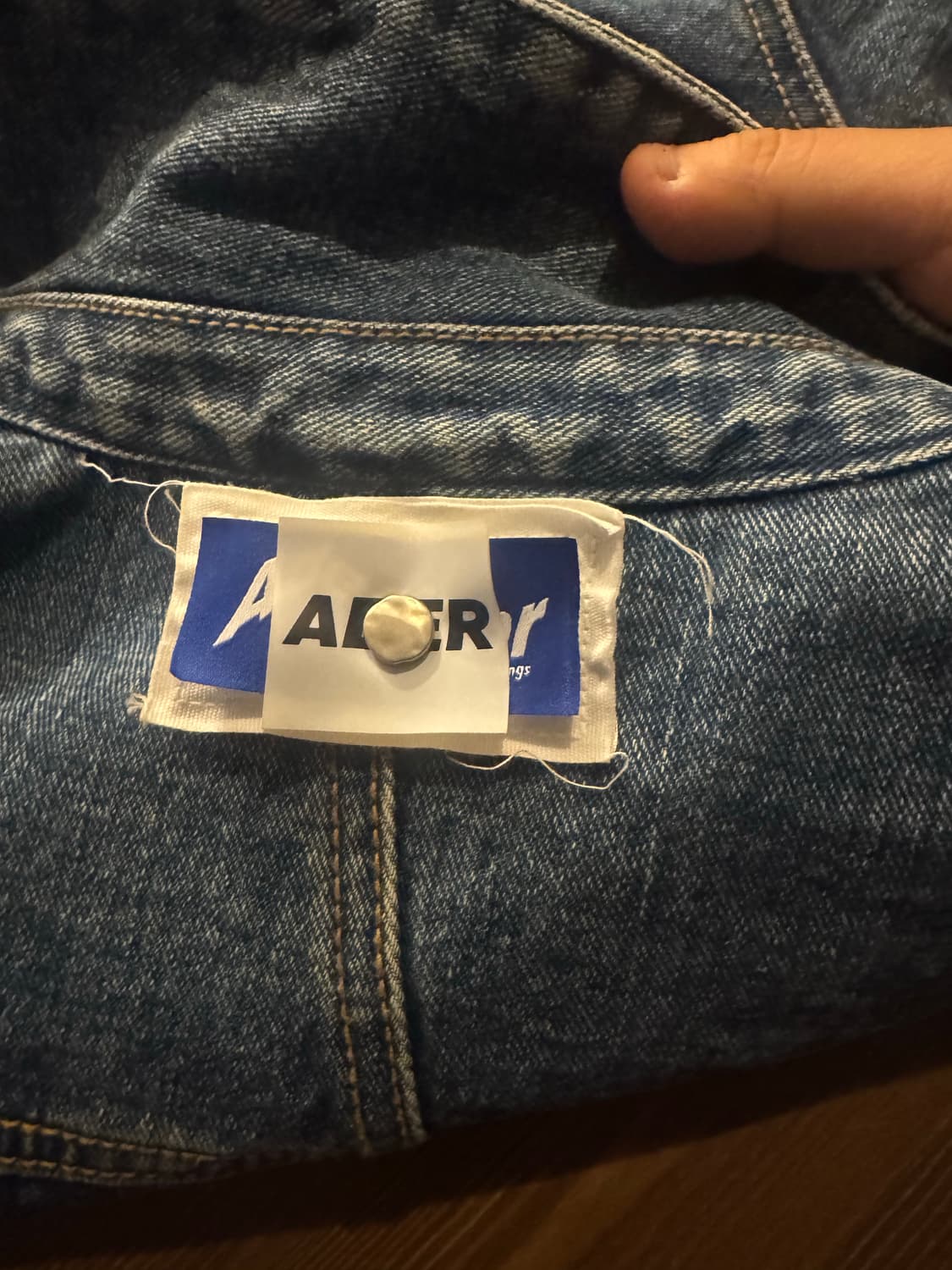 아더에러 20ss 리벳 청자켓 A1사이즈 상품이미지2