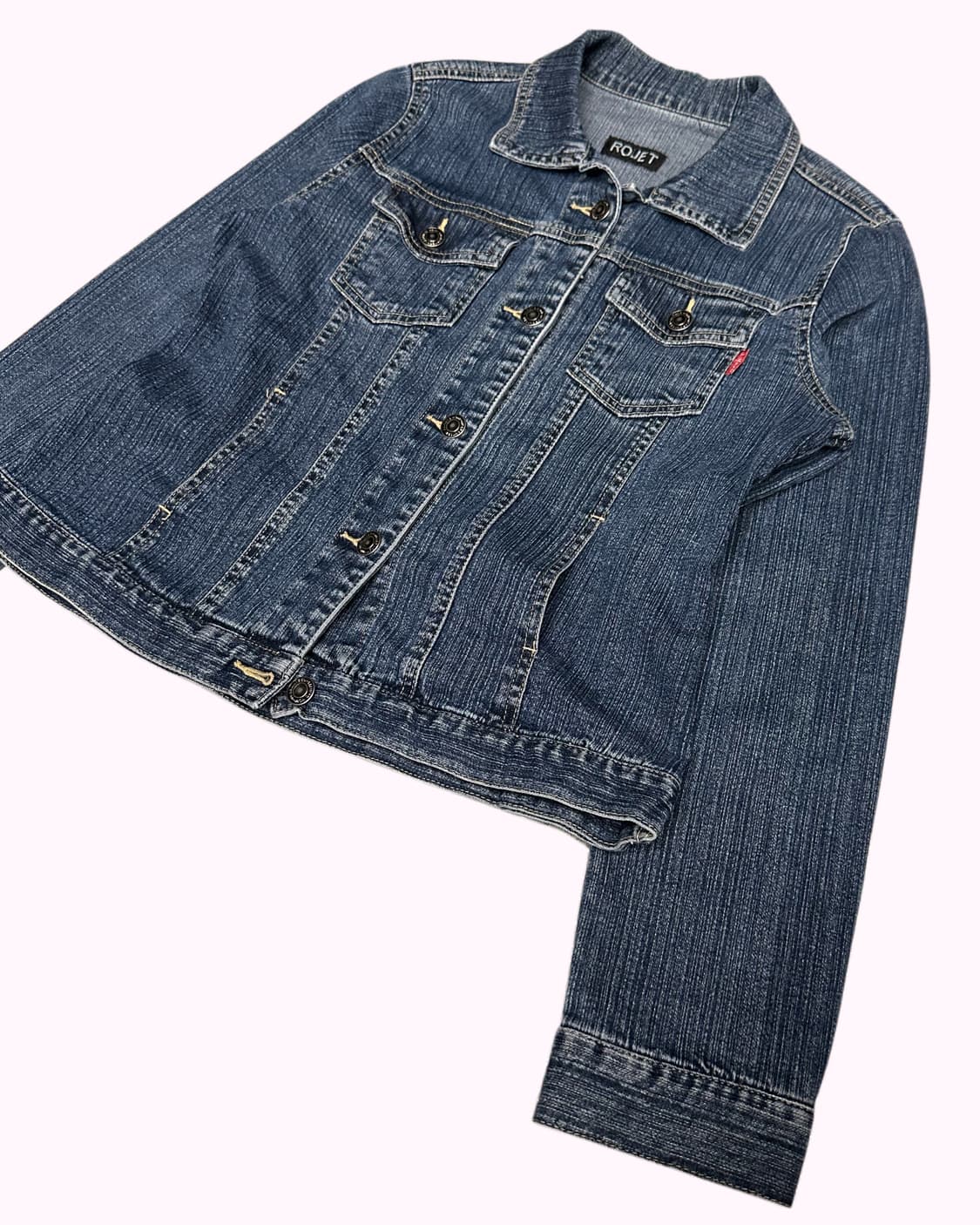 vintage denim crop jacket 상품이미지3