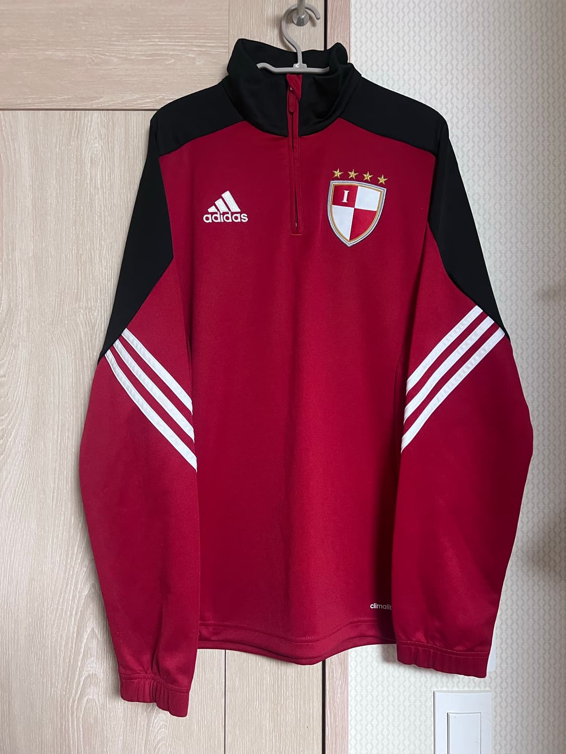 아디다스 부산아이파크 레드 트랙탑 져지 k리그 축구 상품이미지1