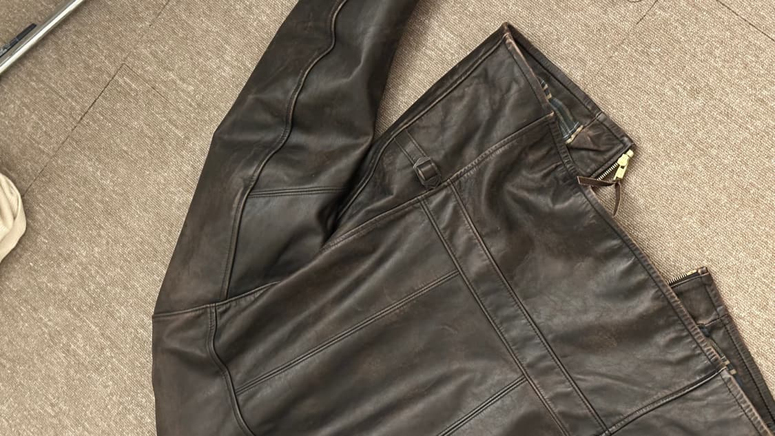 RRL 뉴스보이 레더 자켓 M 상품이미지10