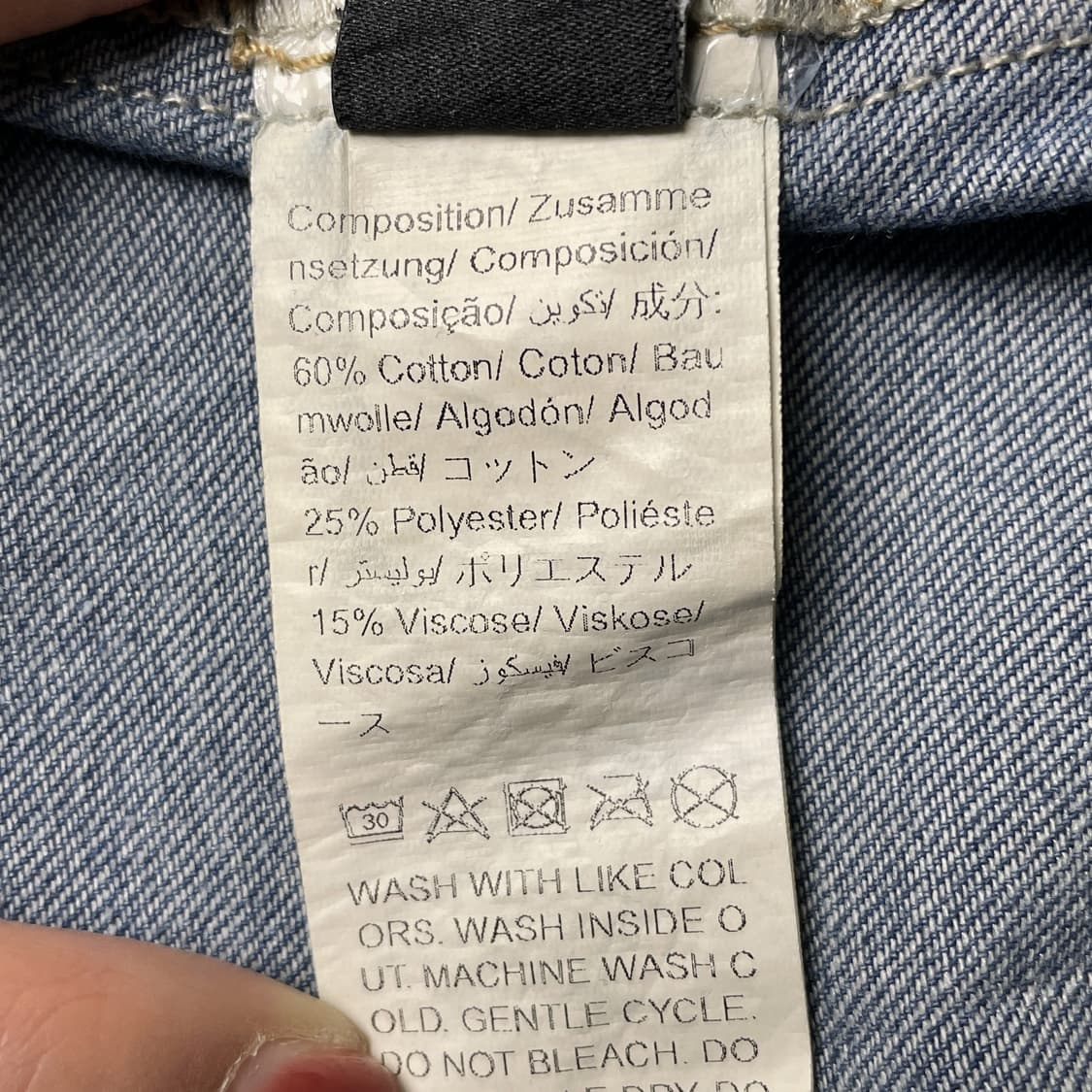 SHEIN 빈티지 웨스턴 코튼 데님 셔츠 상품이미지8