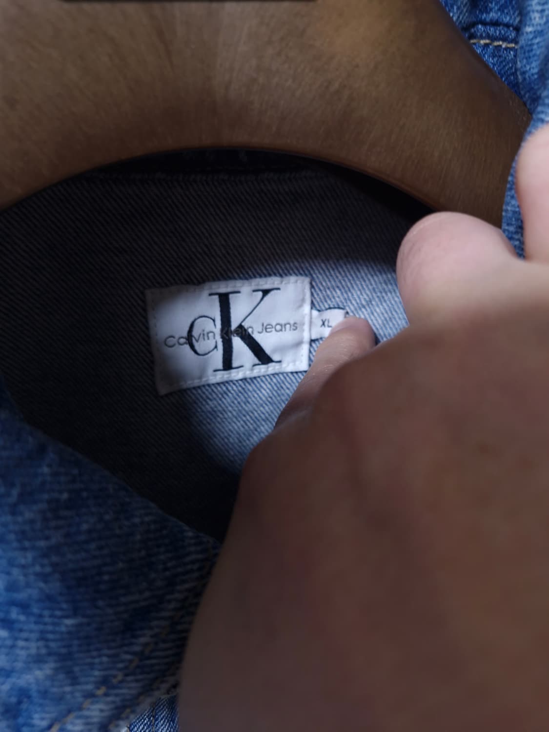 90년대 빈티지 CK 청자켓 105-110 상품이미지3