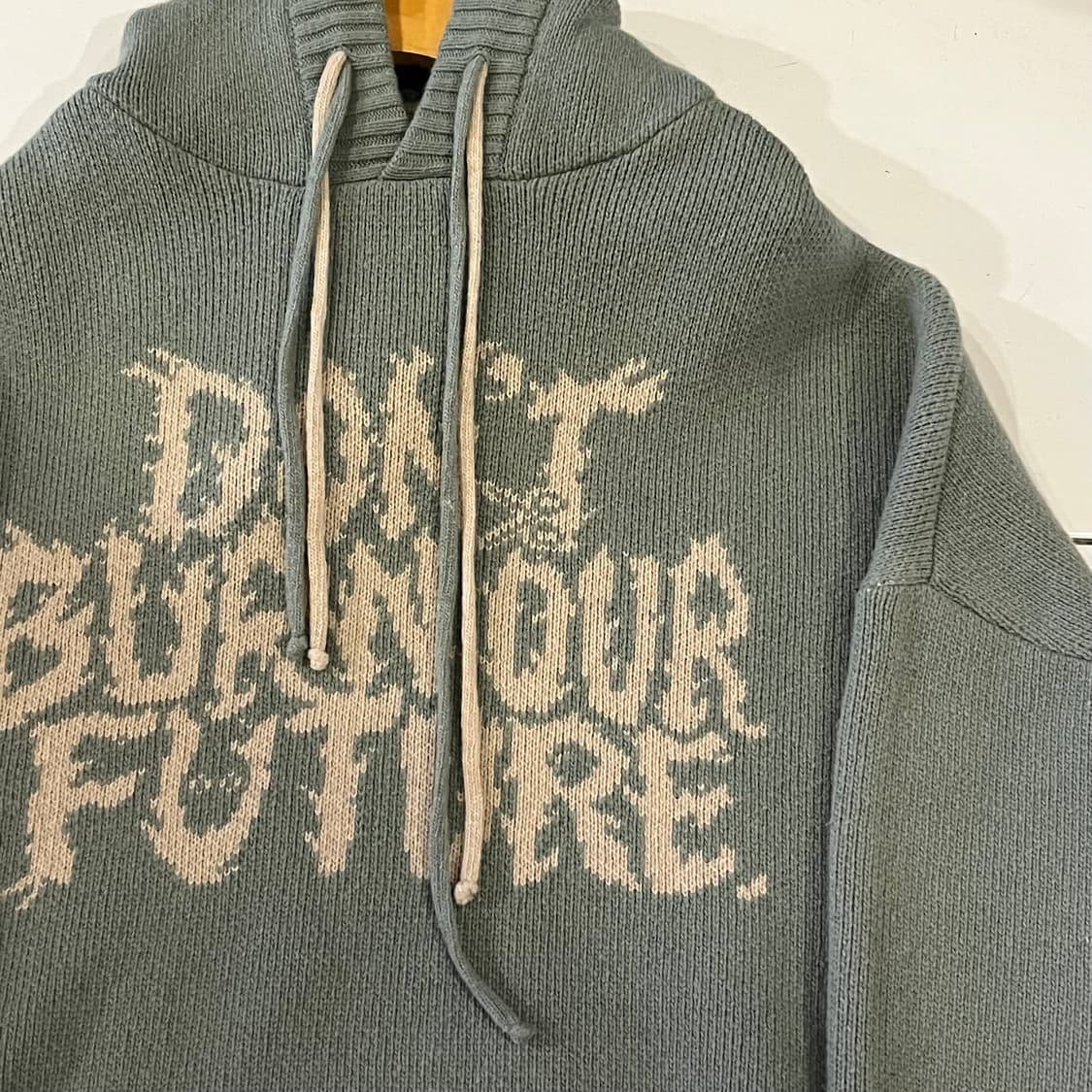 아조바이아조 PBA DBOF 울 니트 후디 민트 상품이미지3