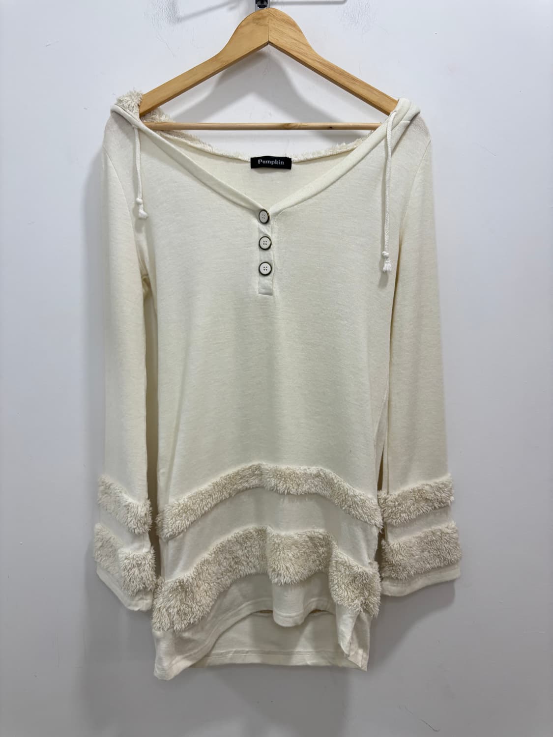 Pumpkin 갸루 퍼 후드 티셔츠 원피스 상품이미지4