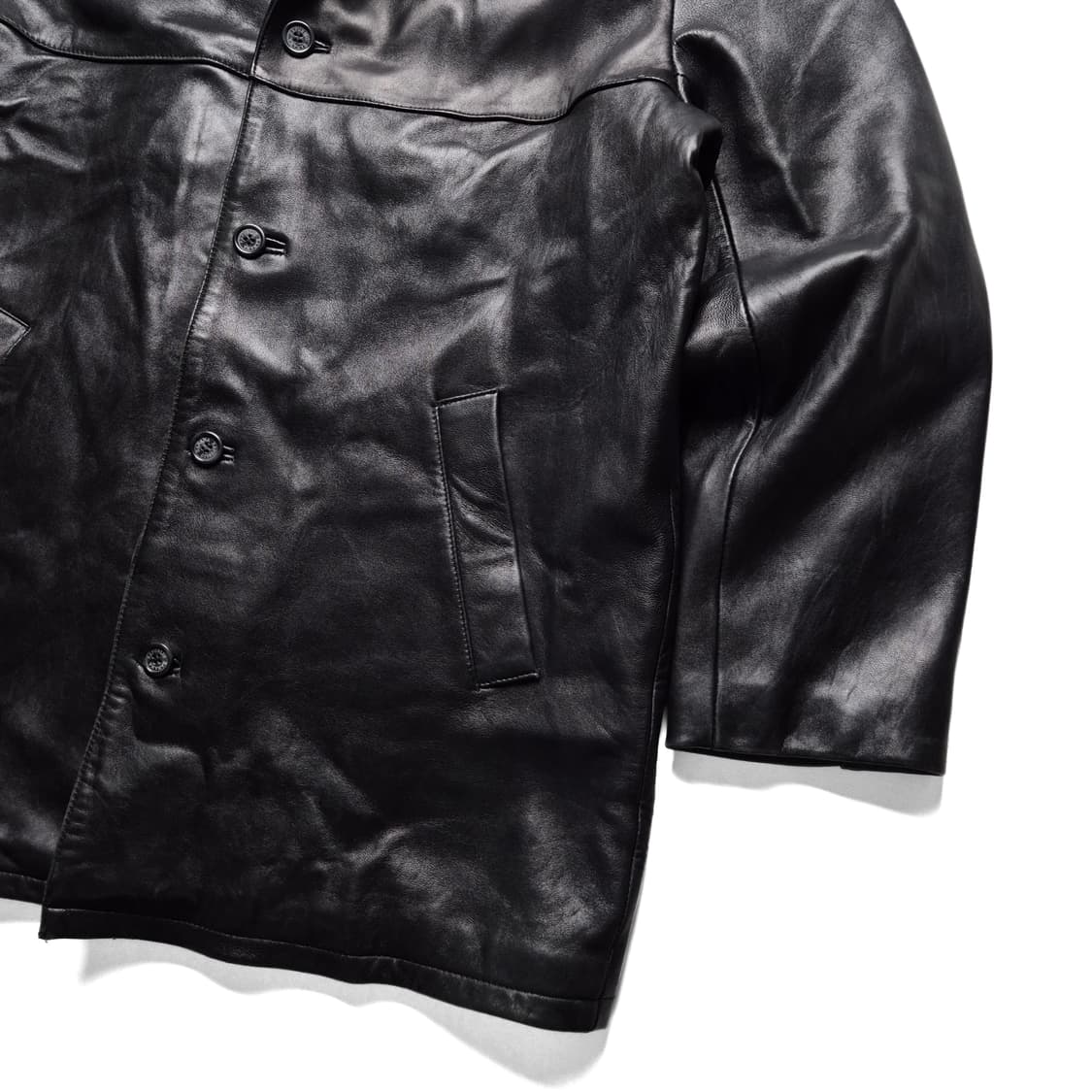 [L] 올드 바나나리퍼블릭 레더 카코트 상품이미지5