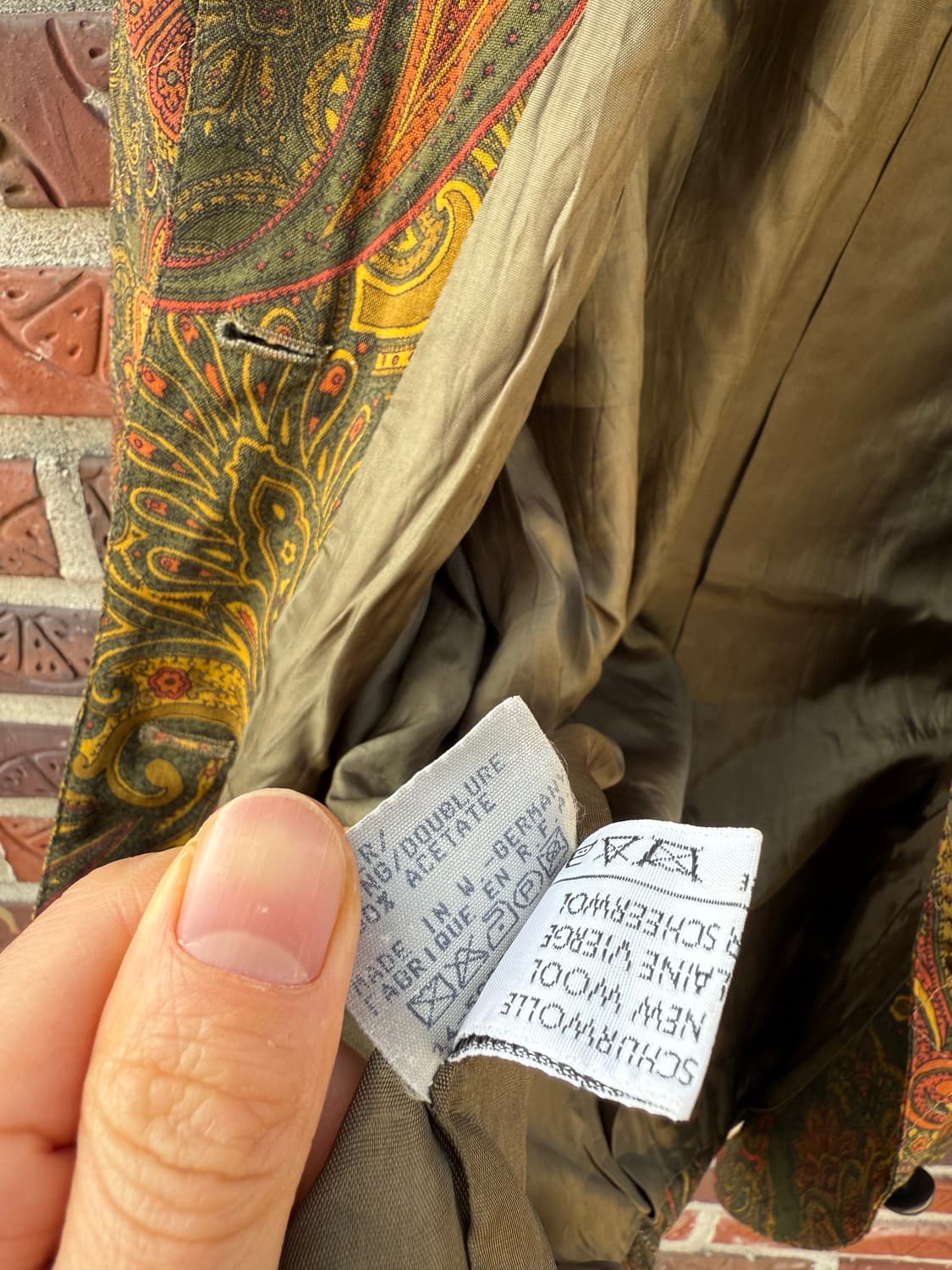 지방시 빈티지 페이즐리 자켓 상품이미지3