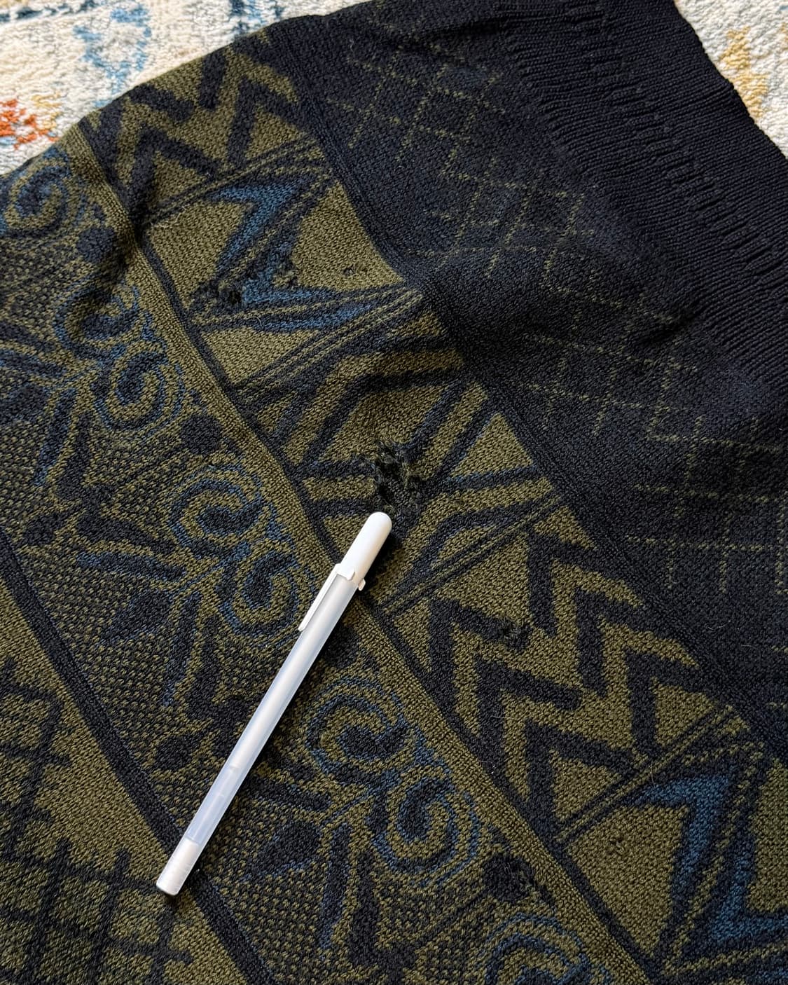 Japanese 올드스쿨 패턴 니트 스웨터 상품이미지8