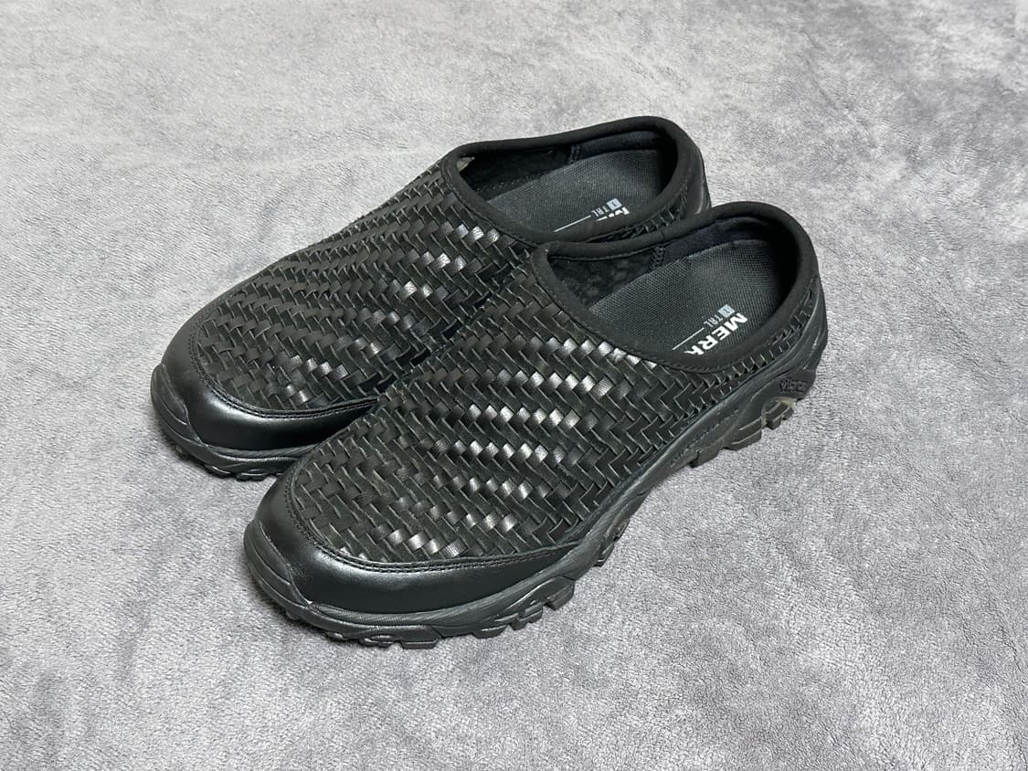 [275] 머렐 1trl moab2 우븐 슬라이드 레더 블랙 상품이미지4