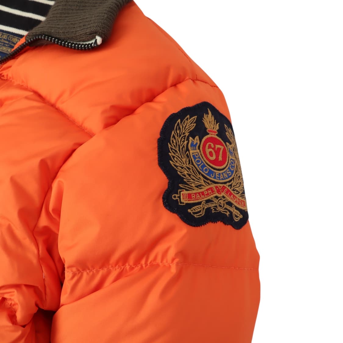 폴로진스 컴퍼니 오렌지 덕다운 블루종 패딩 상품이미지3