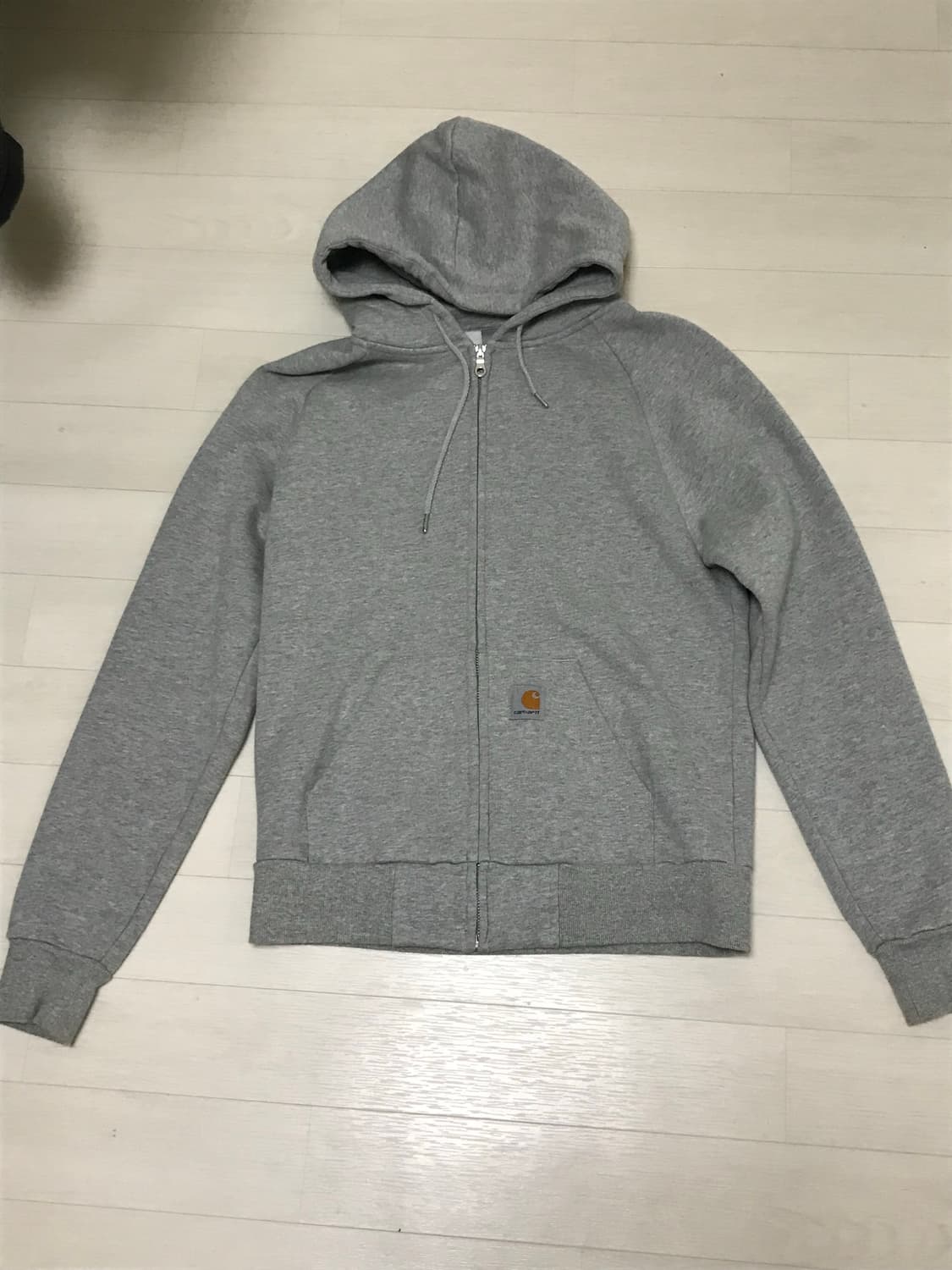 칼하트 기모 후드집업 그레이 S 상품이미지6