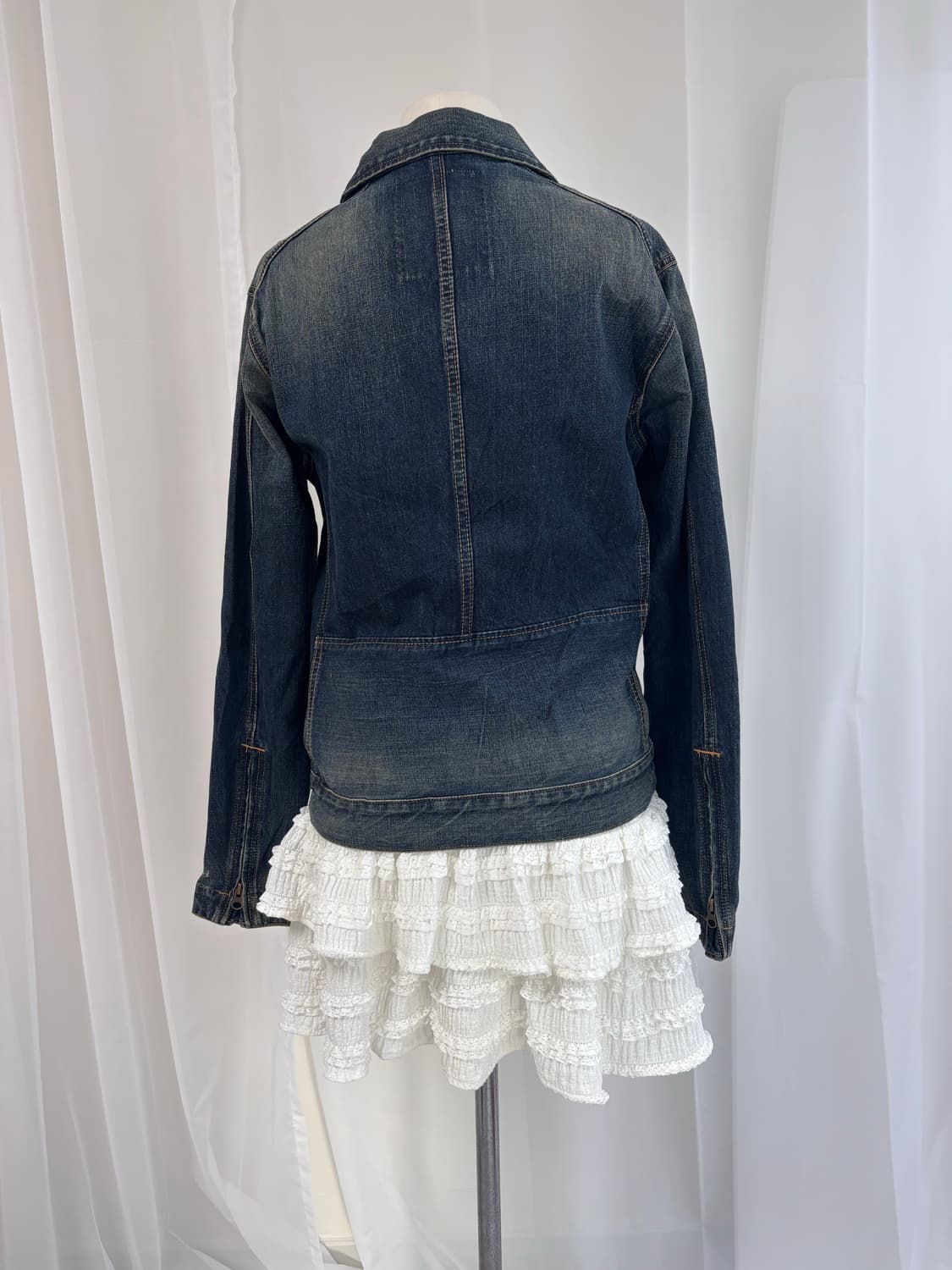 AVIREX 절개 레터링 데님 자켓 상품이미지9