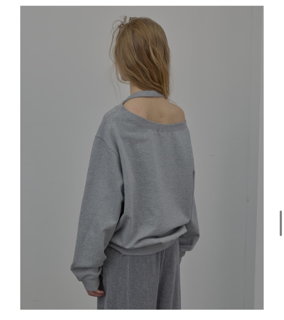 lcdc HALTERNECK SWEATSHIRT MELANGE GREY 상품이미지2