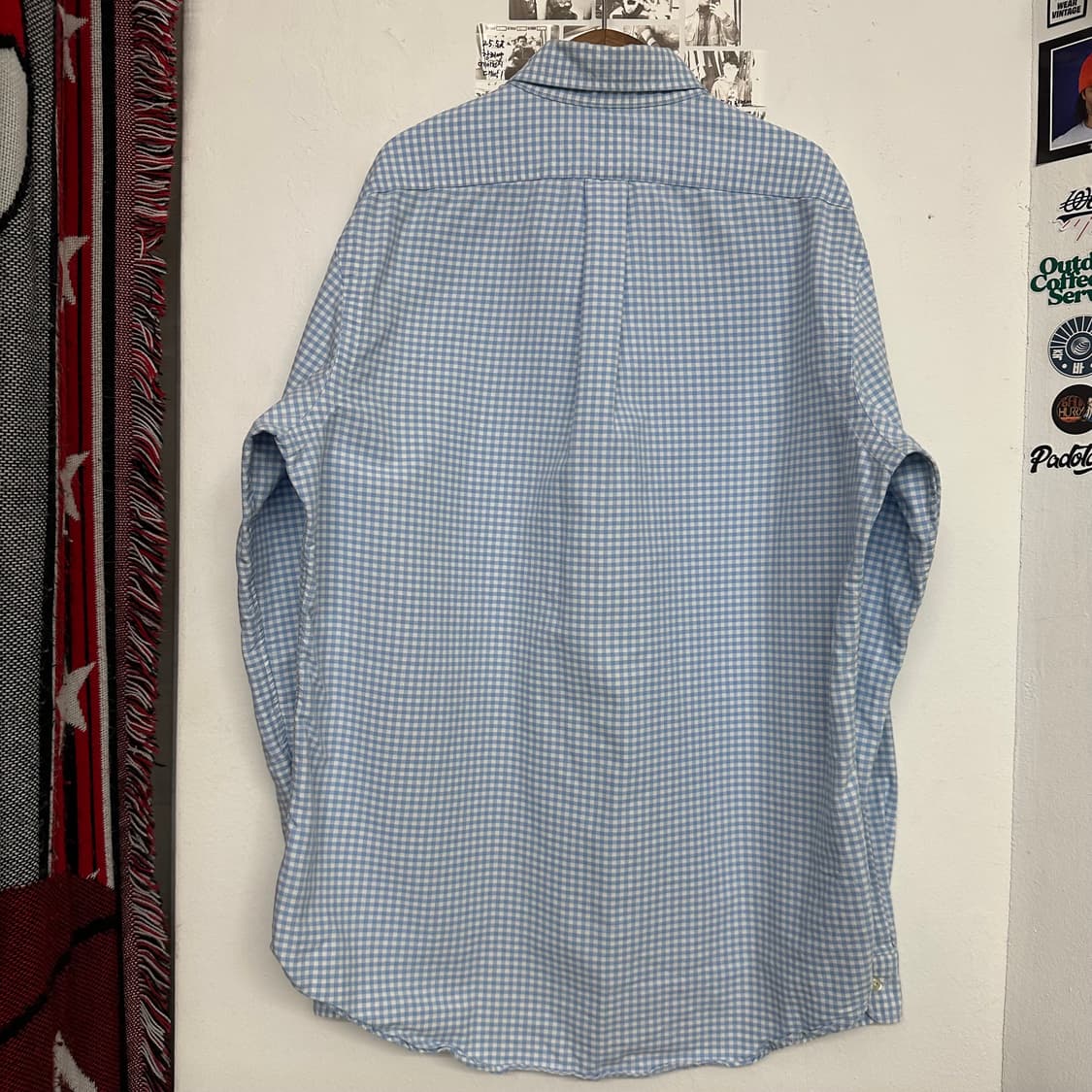 폴로 클래식핏 깅엄체크 셔츠 상품이미지7