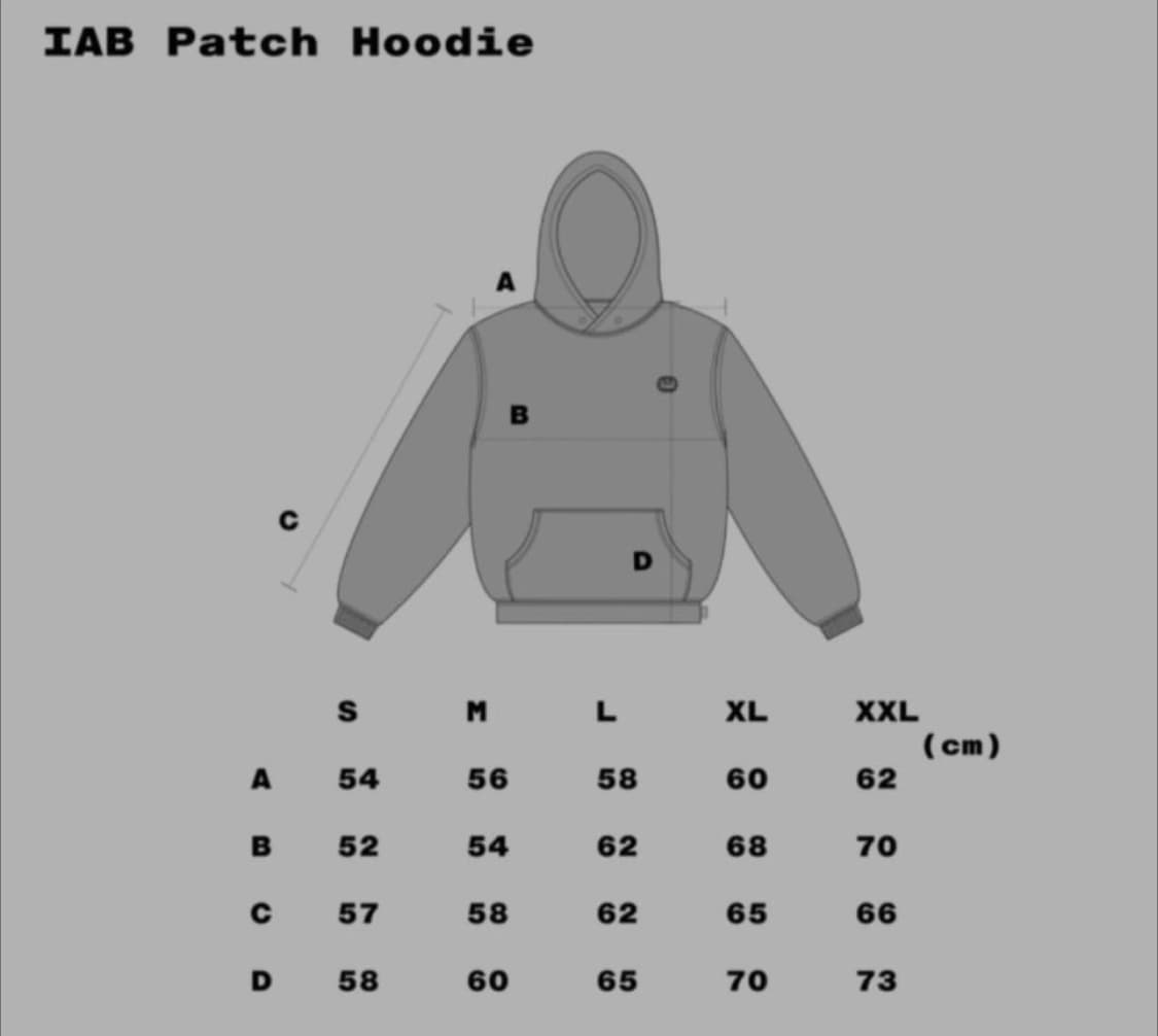 IAB 아이앱 패치후드티 L 블루 상품이미지3