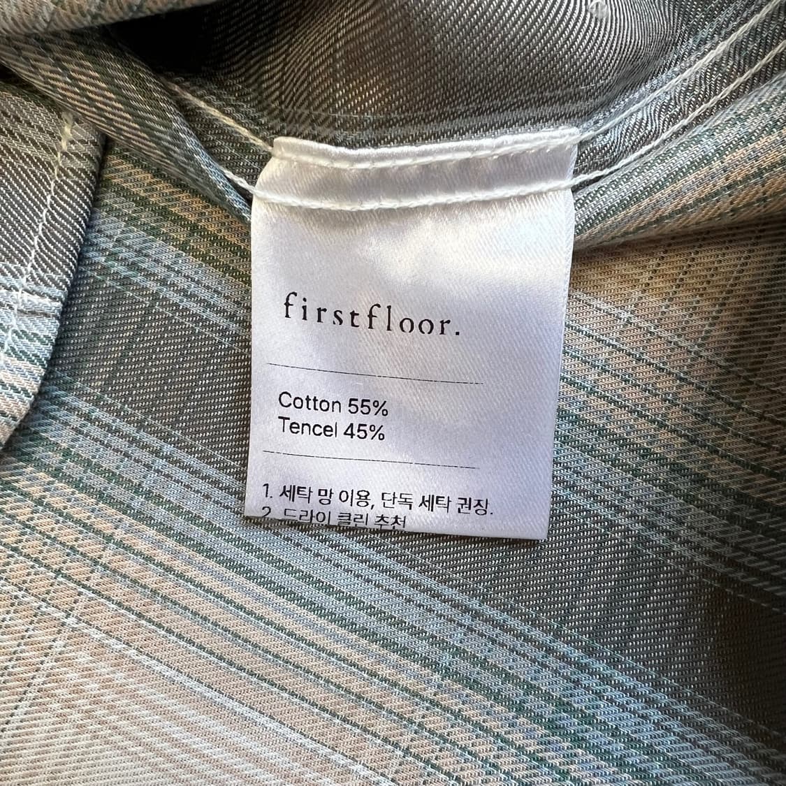 firstfloor 체크 셔츠 상품이미지4