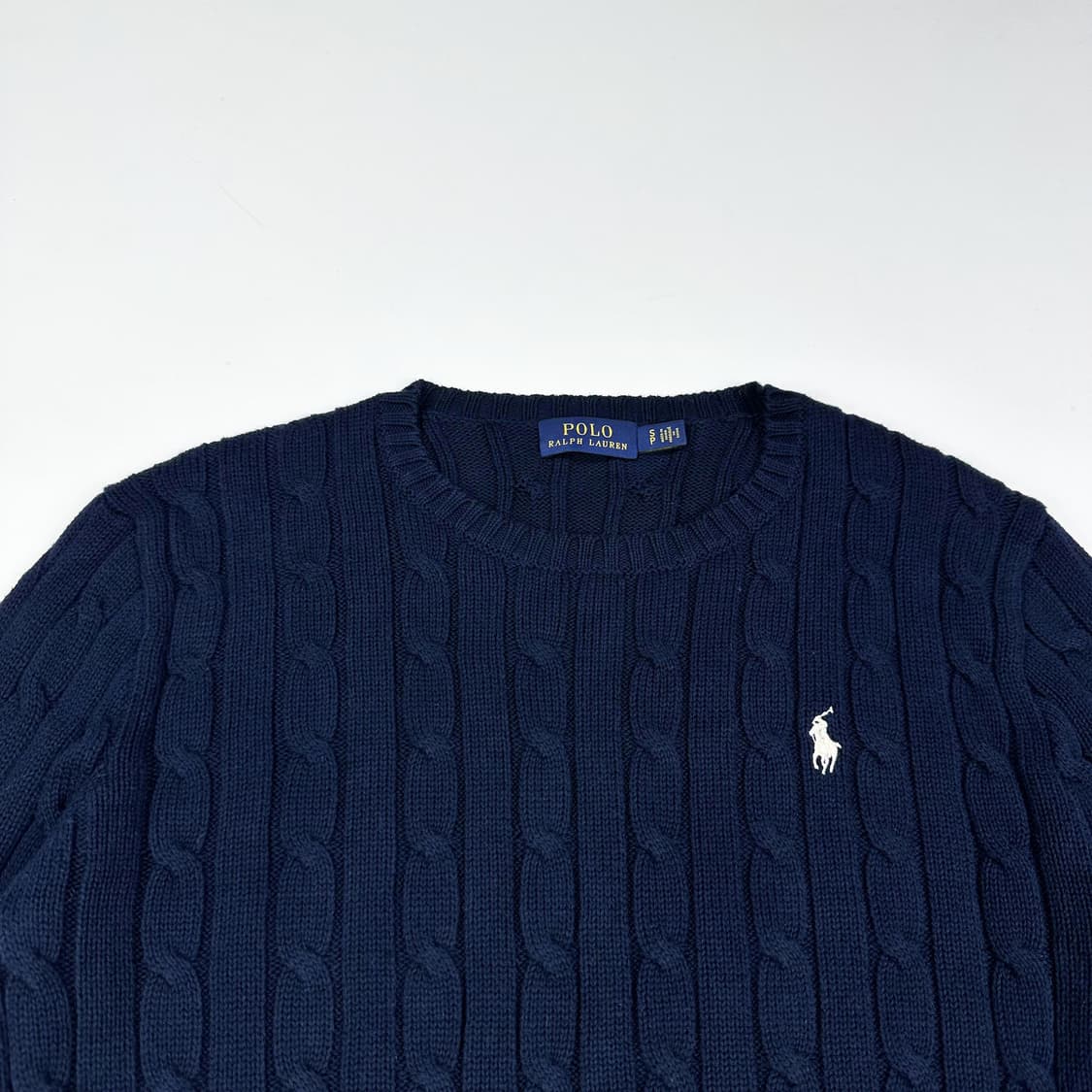 폴로 랄프로렌 포니 네이비 꽈배기 케이블니트 (S 여성추천) 상품이미지1