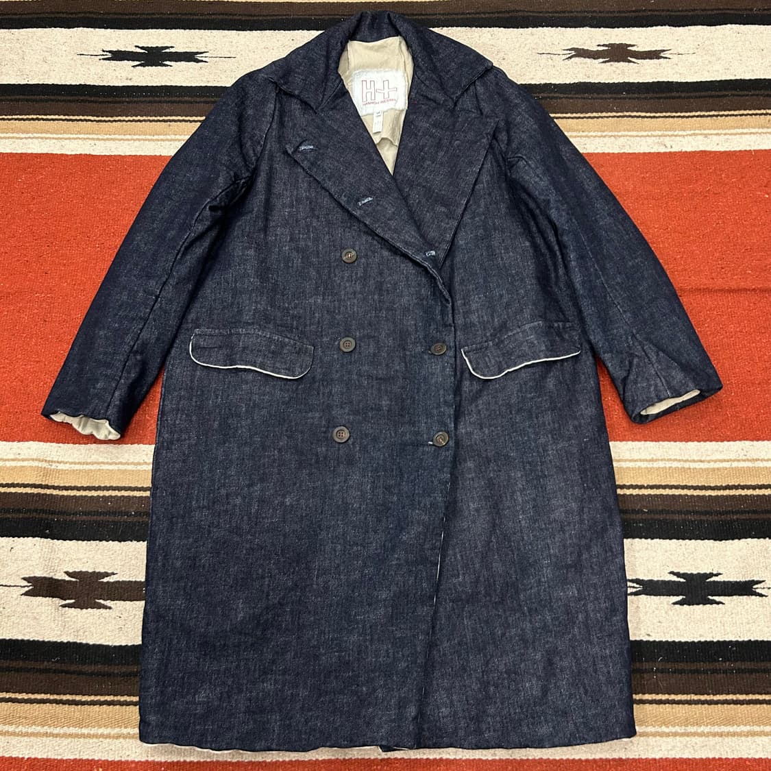 Hannoh wessel 아노베셀 데님 더블 코트 상품이미지1