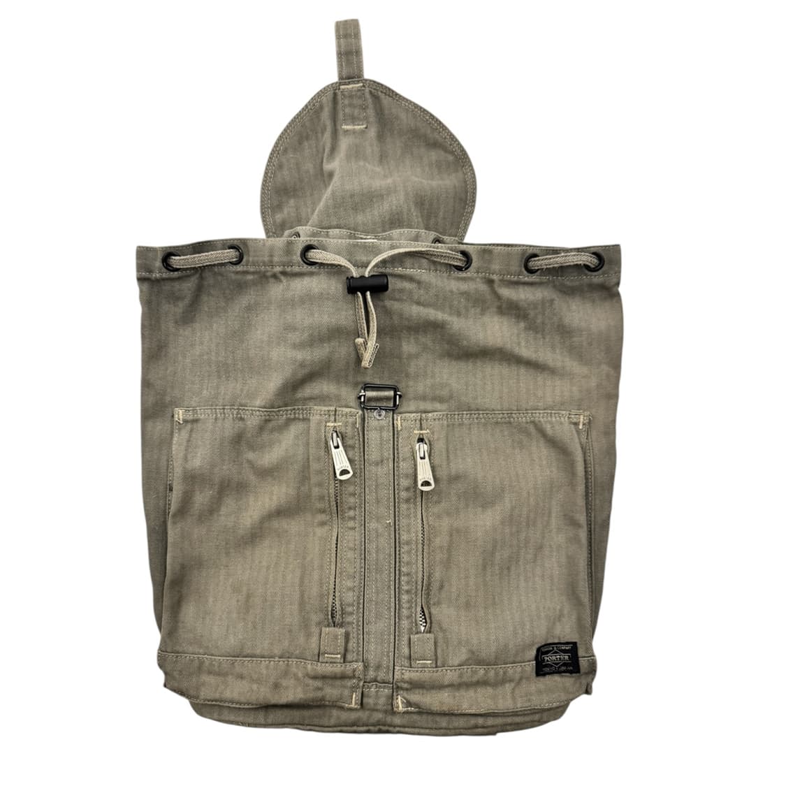 포터 페이지 헤링본 럭색 백팩 카키 상품이미지4