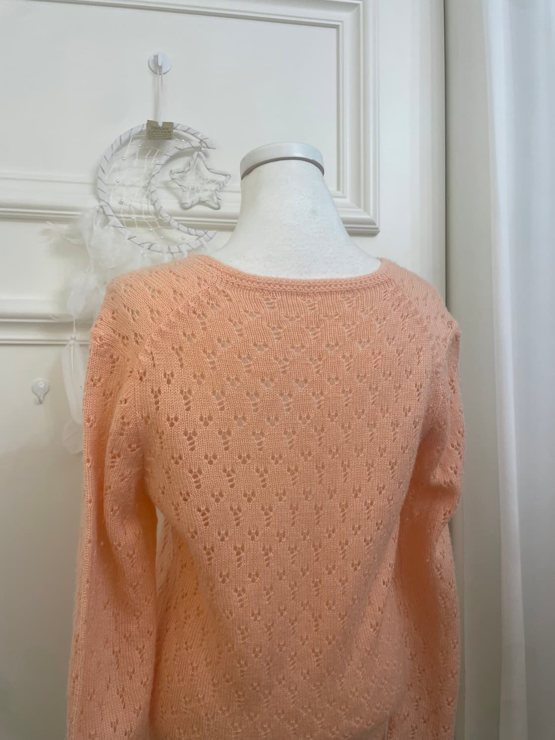 coral crochet basic v-neck cardigan 상품이미지4