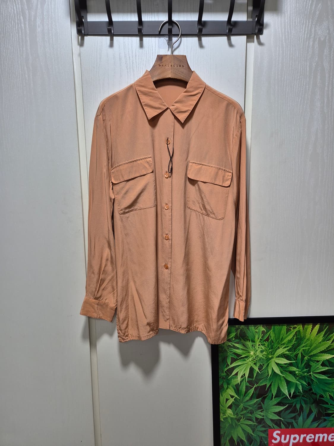 (세일) JPN VTG. 살구색 셔츠 블라우스 상품이미지1