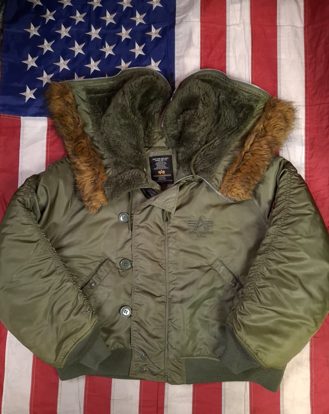 오리지날 알파사 민수용 미공군 N-2B 항공자켓 상품이미지3