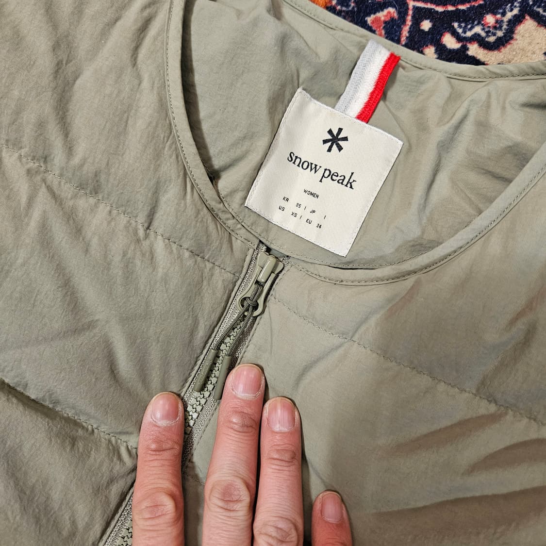 스노우피크 22fw 픽플라잉 다운 경량 라운드 패딩 점퍼 85size 상품이미지6