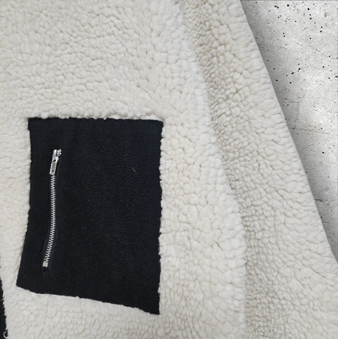 뽀글이 포켓 롱 플리스 집업자켓 (FREE) 상품이미지4