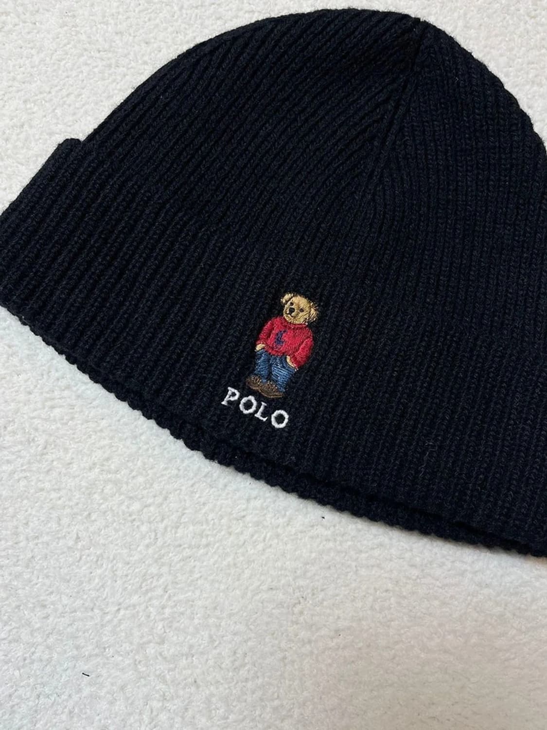 폴로 랄프로렌 시그니처 베어 블랙 비니 A1677 상품이미지2