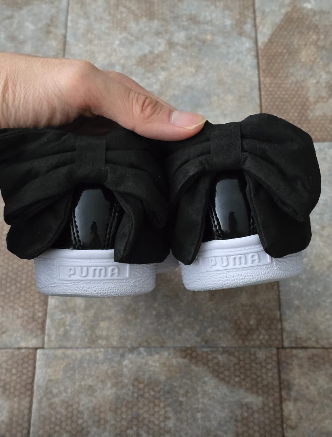 (230)푸마 바스켓 보우 블랙 페이턴트 상품이미지7