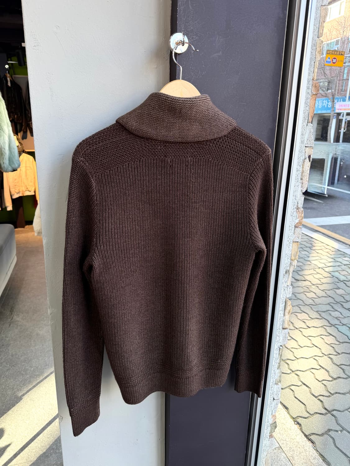 S/ RRL 더블알엘 메리노울 숄카라 가디건 상품이미지8