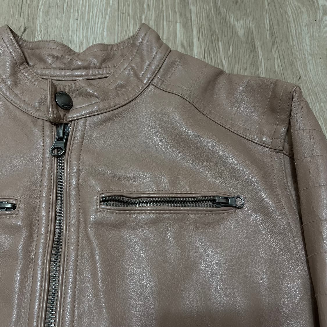 레노마 레더 바이커 가죽 자켓 140/10-11세 상품이미지3